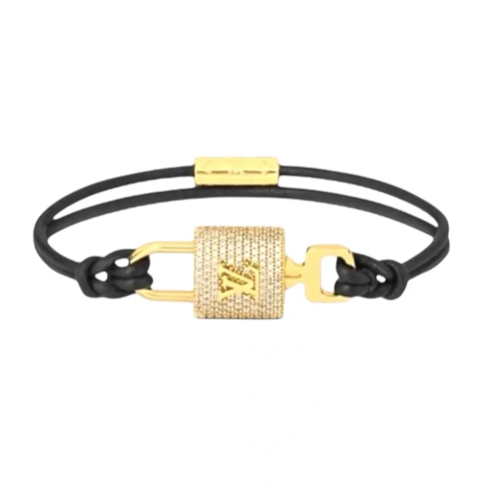 Louis Vuitton RARE Rhinestone Padlock Bracelet - Picture 1 of 6